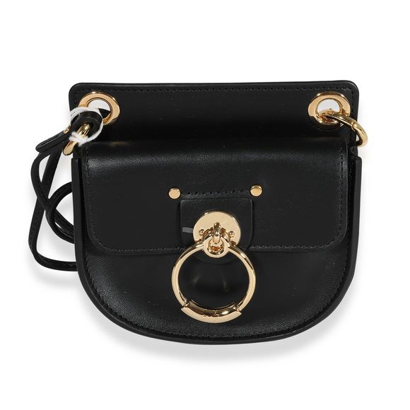 Chloe Black Leather The Mini Flat Pouch - Picture 1 of 4